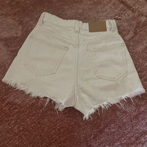 White jean shorts from Cotton On.